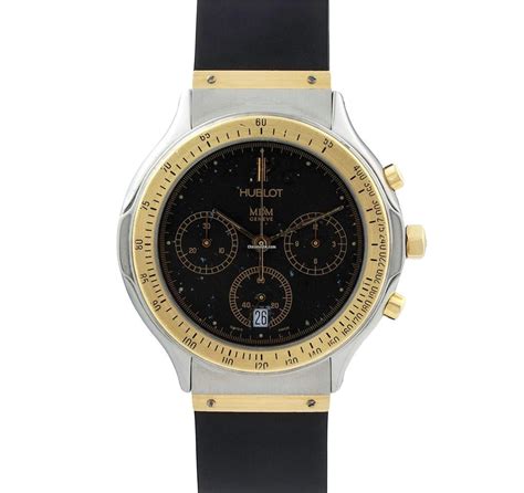 Hublot Classic MDM Chronograph Steel & 18k Gold 37mm Black 